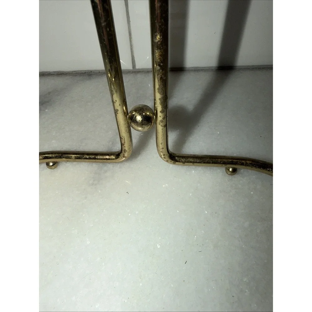 Vintage Gold Metal Hand Towel Stand Holder GW994